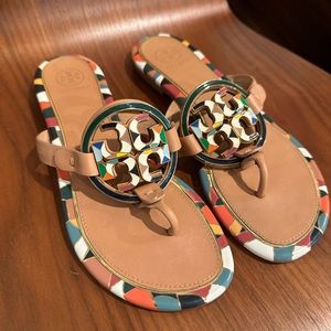 Tory Burch Miller Enamel Thong Sandal